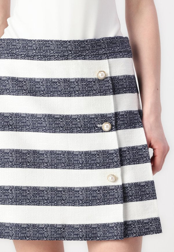kate spade new york SAILOR STRIPE PLEATED SKIRT