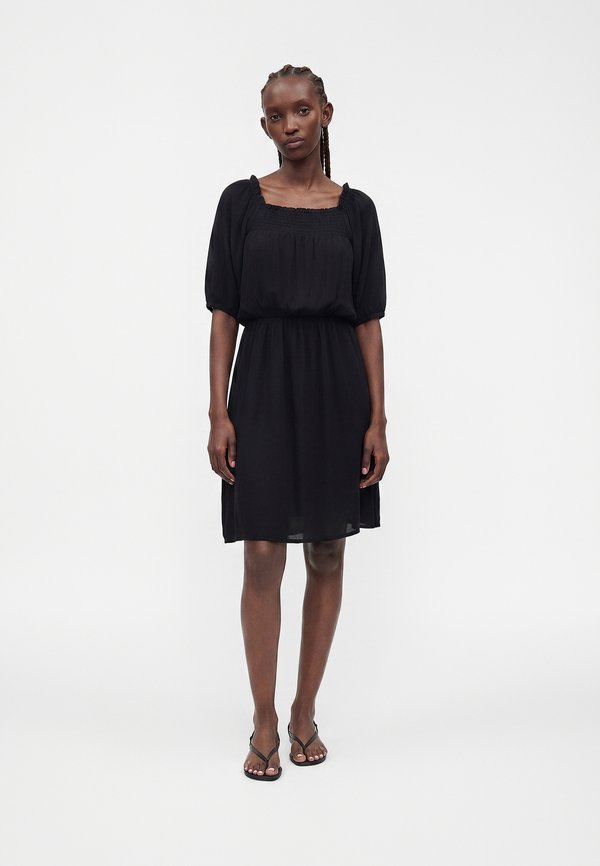 ONLY ONLCHIARA COTTAGE CORE DRESS  - Day dress - black