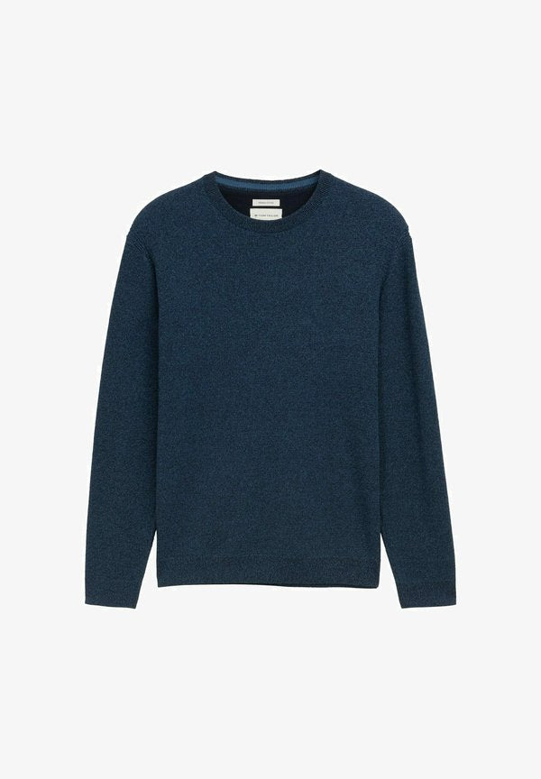 TOM TAILOR Jumper - real teal navy twotone