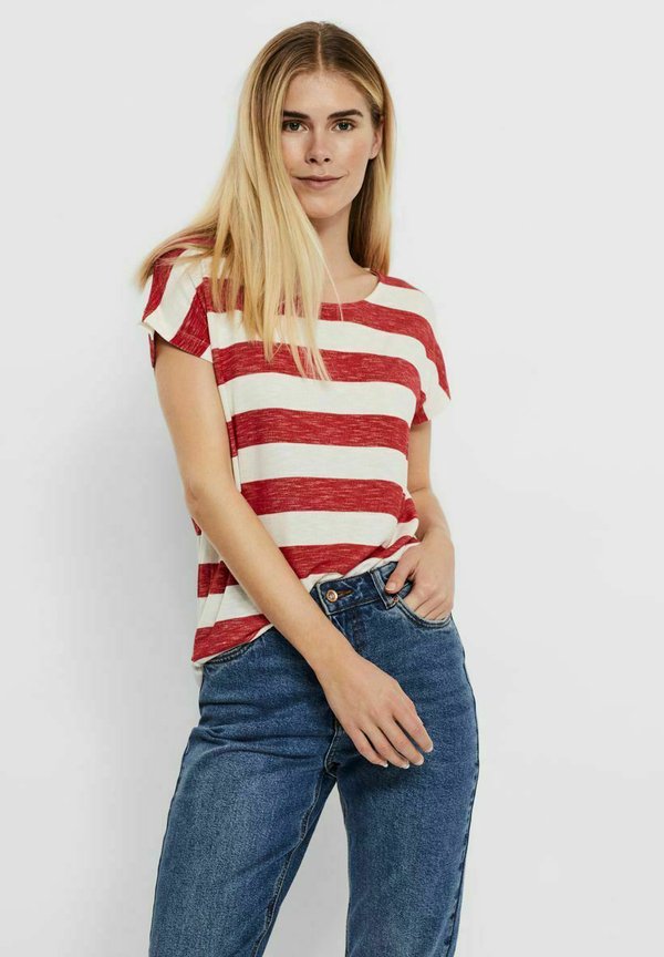Vero Moda VMWIDE STRIPE  - Print T-shirt - goji berry