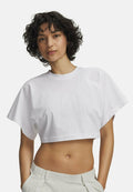 Under Armour CROPPED SCRIPT - Sports T-shirt - white
