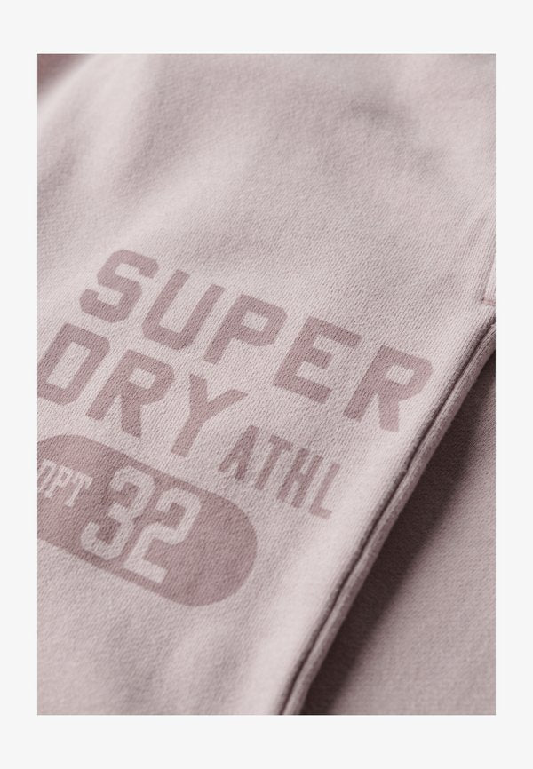 Superdry & Co VINTAGE WASHED GRAPHIC JOGGER - Tracksuit bottoms - cloud grey