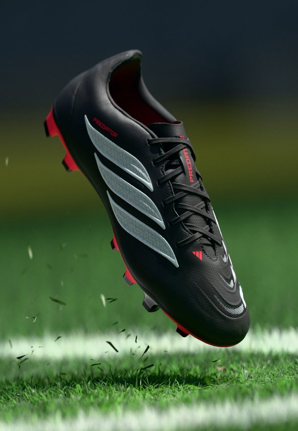 adidas Performance PREDATOR - Firm-ground football boots - core black/footwear white/lucid red