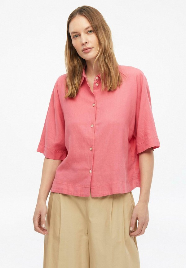 s.Oliver BLUSE - Button-down blouse - koralle