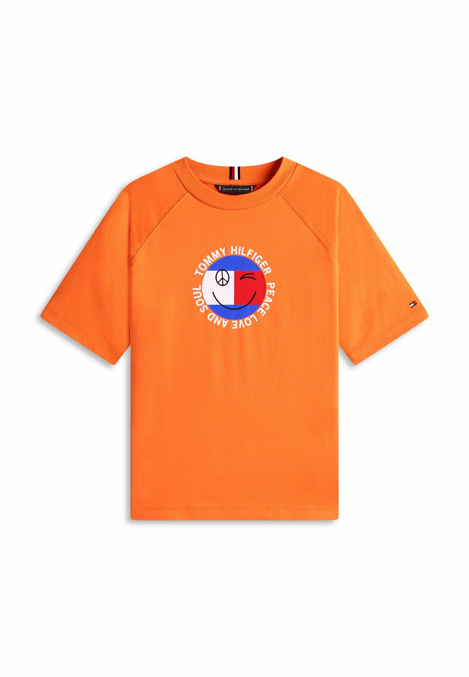 SMILEY FLAG LOGO JERSEY T-SHIRT Media 1
