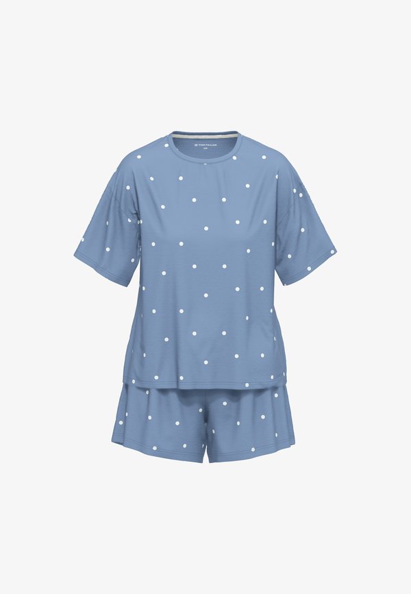 TOM TAILOR SET - Pyjama set - blau mittel punkte