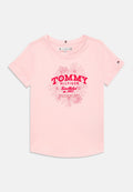 FLORAL FLOCK LOGO SLIM T-SHIRT Media 1