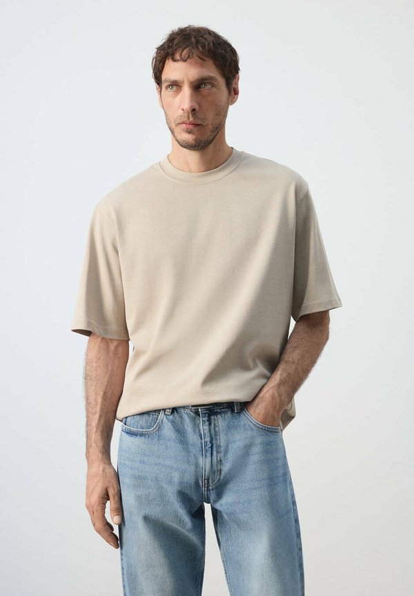 Mango ADULT - Basic T-shirt - sand