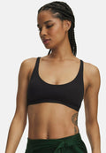 Under Armour EFFORTLESS LOW - Light support sports bra - ultimate black