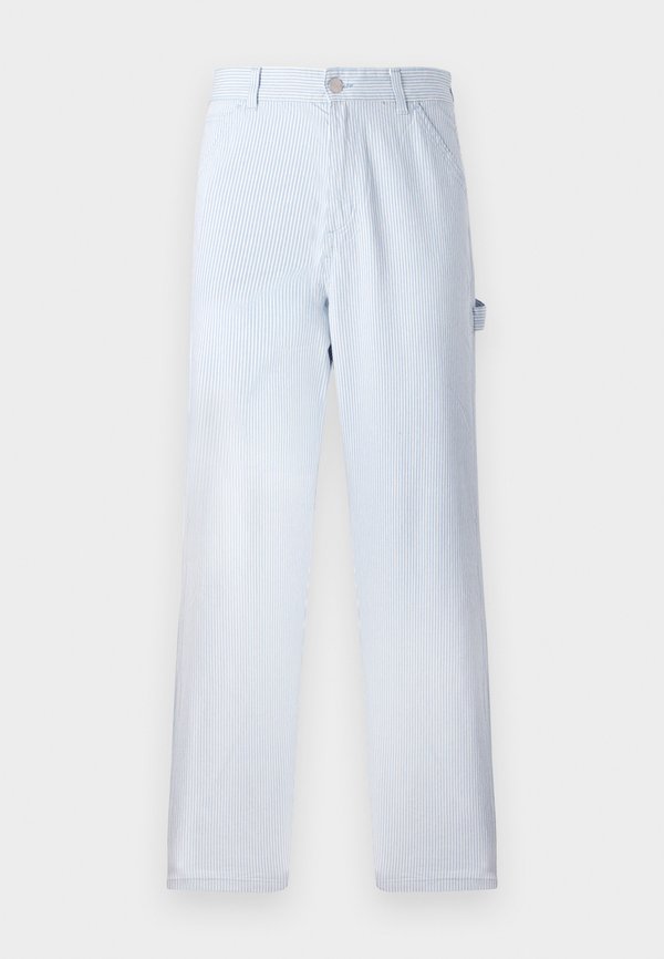 Jack & Jones Worker pants Wide Leg Fit - Trousers - baby blue/white