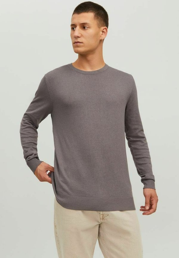 Jack & Jones Knitted Plain Knitted - Jumper - dark brown