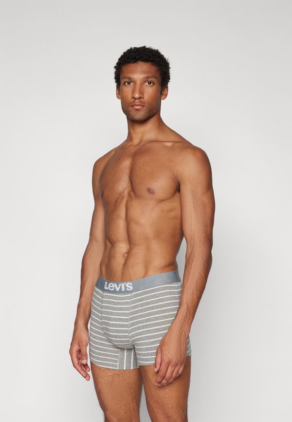 Levi's® VINTAGE STRIPE BOXER 2 PACK - Boxer briefs - middle grey melange