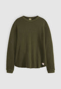 Levi's® THERMAL TEE - Long sleeved top - garment dye duffel bag
