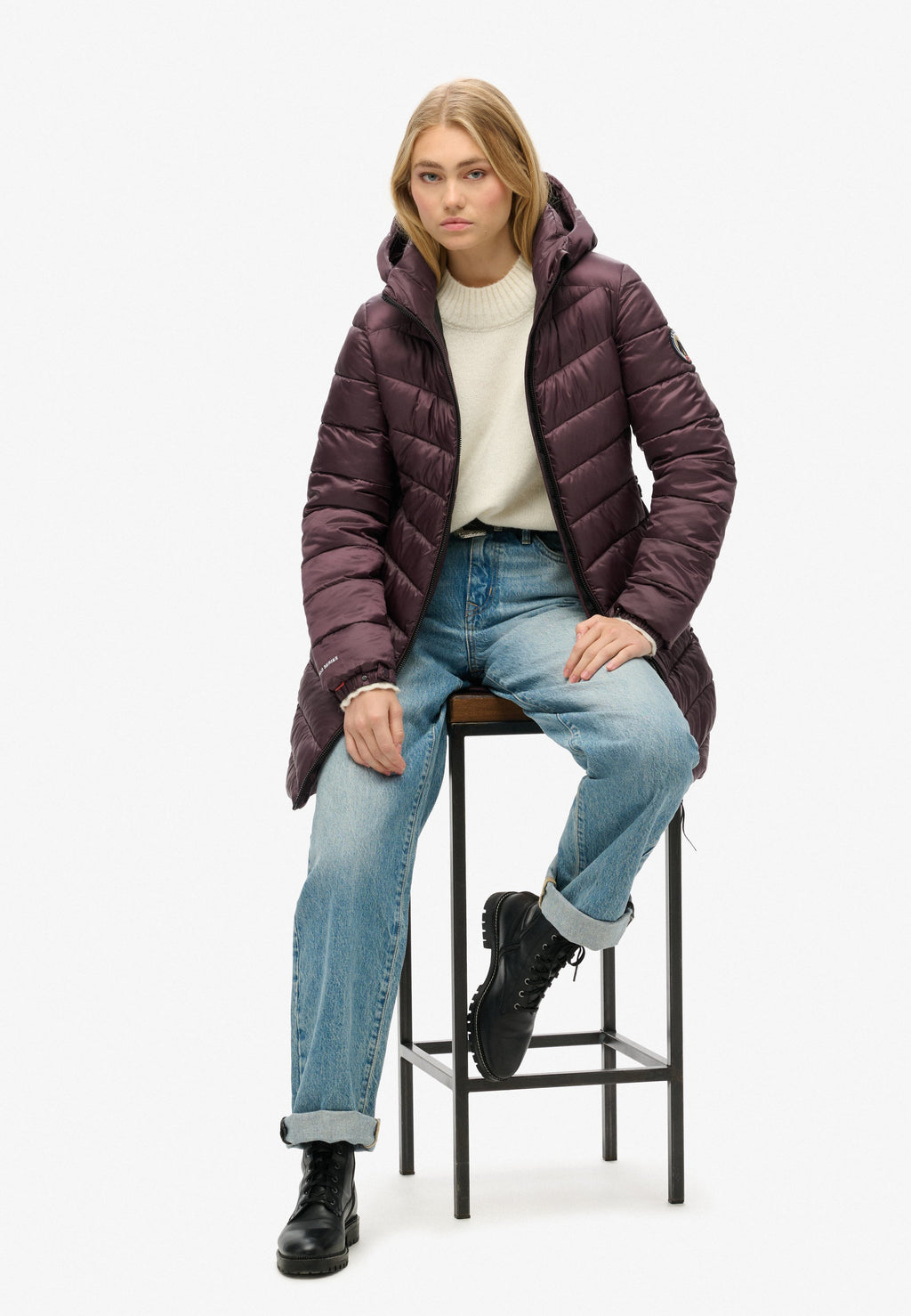 Superdry & Co HOODED FUJI MID PADDED
