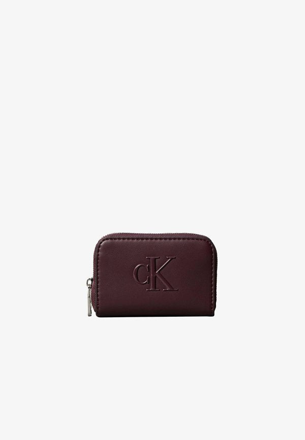 Calvin Klein BOLD MEDIUM ZIP AROUND - Wallet - dark brown