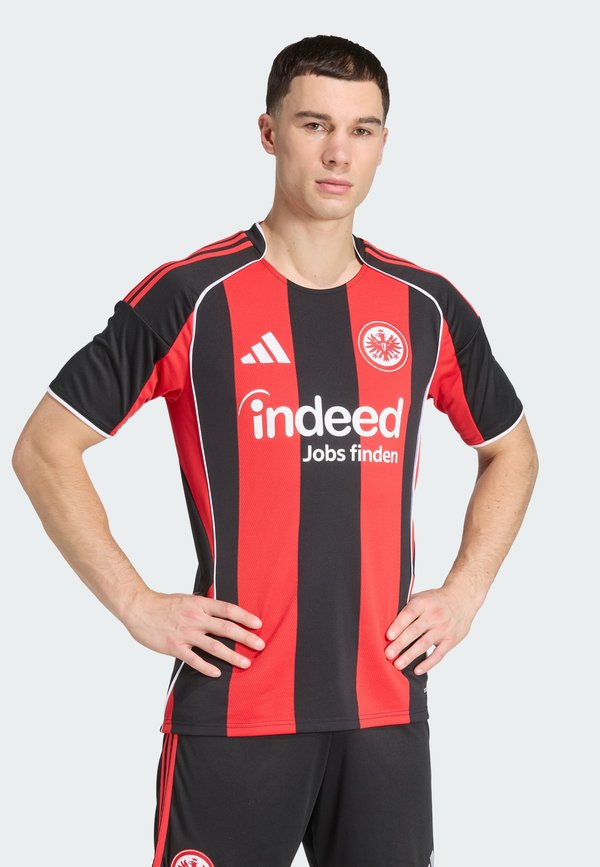 adidas Performance EINTRACHT FRANKFURT 2025/2026 HOME REPLICA JERSEY - Football jersey - black/sge red