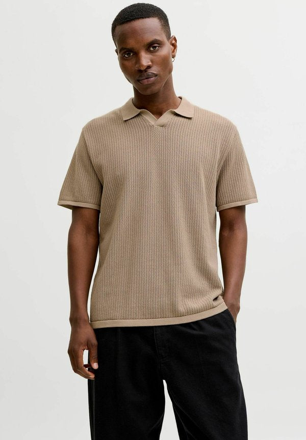 Jack & Jones Knitted Knitted - Polo shirt - string
