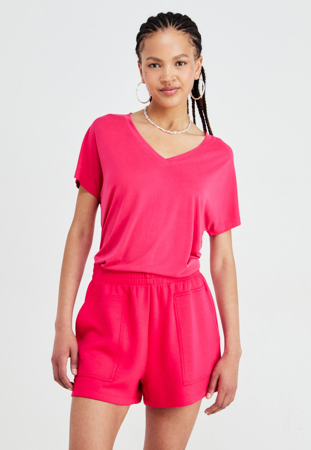 MSCH Copenhagen FENYA V NECK TEE