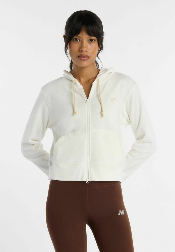 New Balance COASTAL FLEECE FULL ZIP - Fleece jacket - sea salt