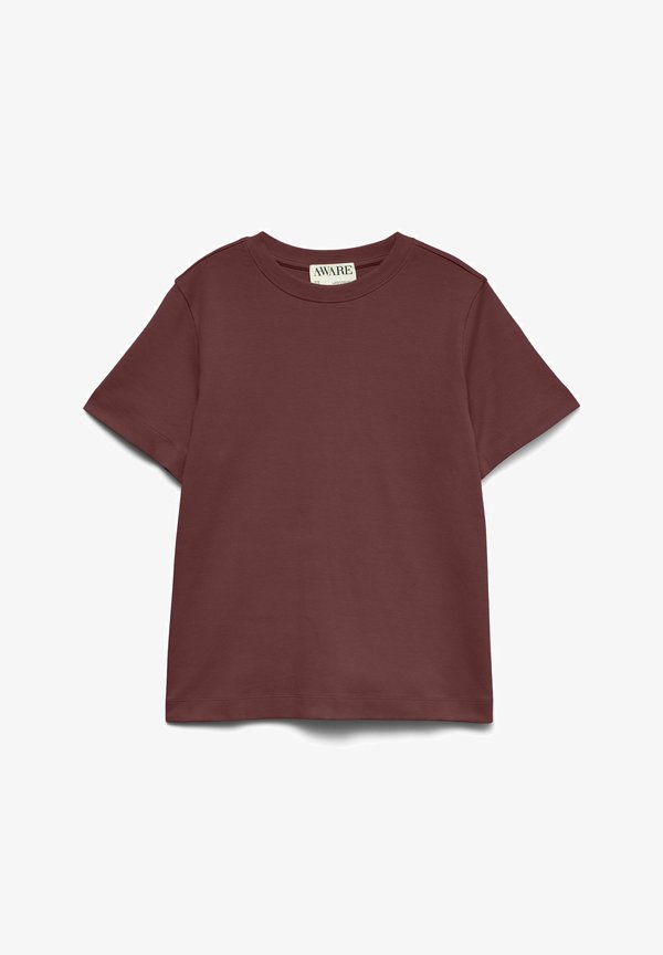 Vero Moda AWNAIMA SS O-NECK T-SHIRT NOOS - Basic T-shirt - catawba grape