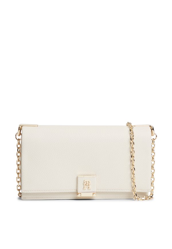Tommy Hilfiger HER CHAIN CROSSOVER - Cross body bag - soft cream