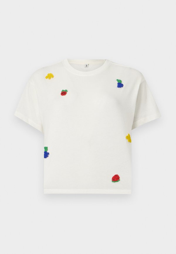 ONLY ONLBELLA FRUIT - Print T-shirt - cloud dancer