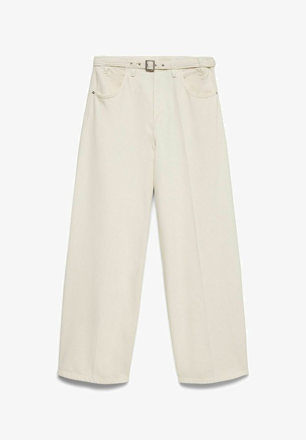 Vero Moda Wide-fit VMLULLU Low rise Wide Leg Fit - Relaxed fit jeans - ecru