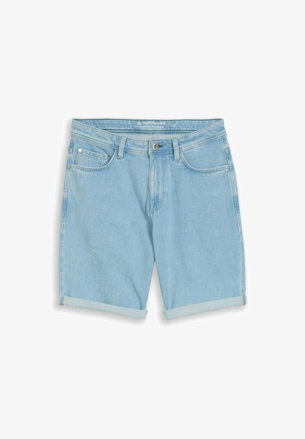 TOM TAILOR TTMORRIS RELAXED FIT - Denim shorts - clean light stone blue denim