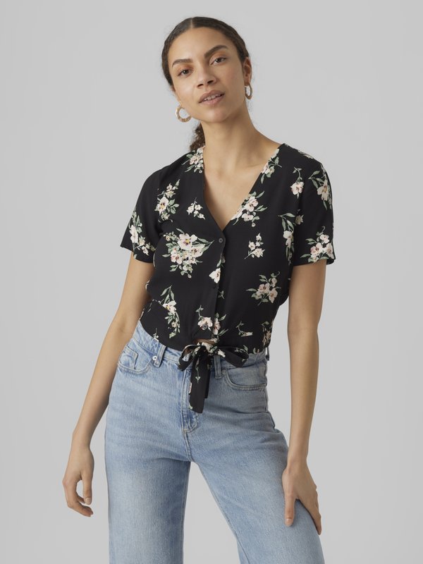 Vero Moda VMEASY - Blouse - black/multi-coloured