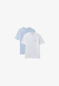 Calvin Klein Jeans CLASSIC MONOGRAM TEE 2 PACK - Basic T-shirt - bright white/breezy blue