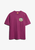 Superdry & Co Print T-shirt - magenta purple