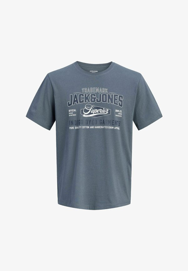 Jack & Jones T-SHIRT PLUS SIZE LOGO T-SHIRT - Print T-shirt - turbulence