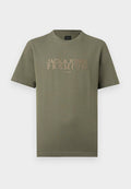 Jack & Jones JPRBLAETHAN SS BRANDING TEE - Print T-shirt - smokey olive