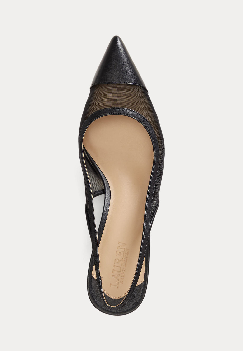 Lauren Ralph Lauren LOLAH II MESH & NAPPA SLINGBACK PUMP