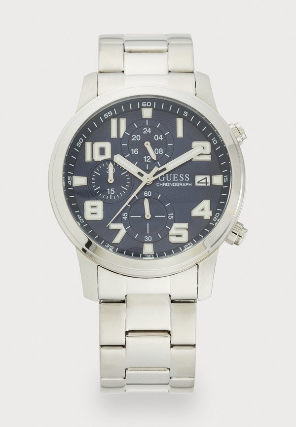 Guess ATTICUS - Chronograph watch - silver-coloured