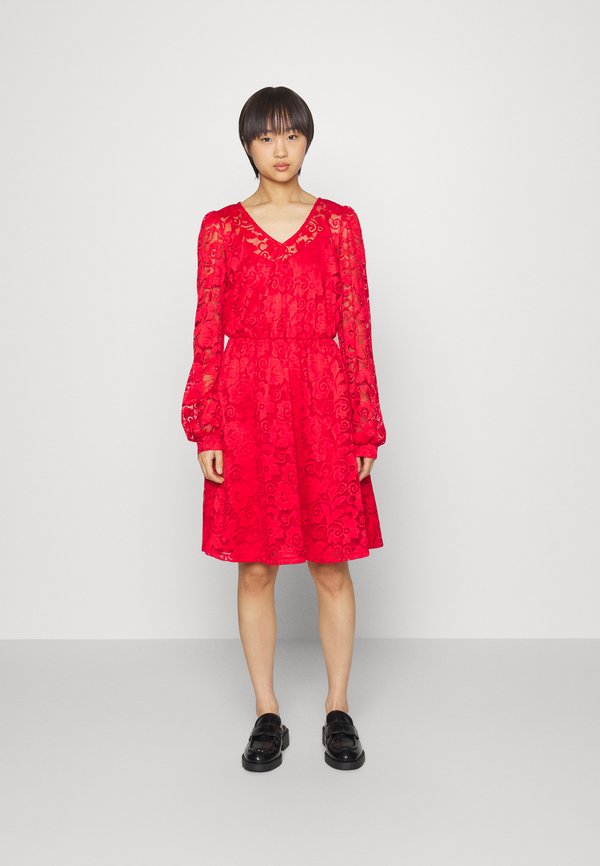 VILA Petite VISANDRA V NECK DRESS