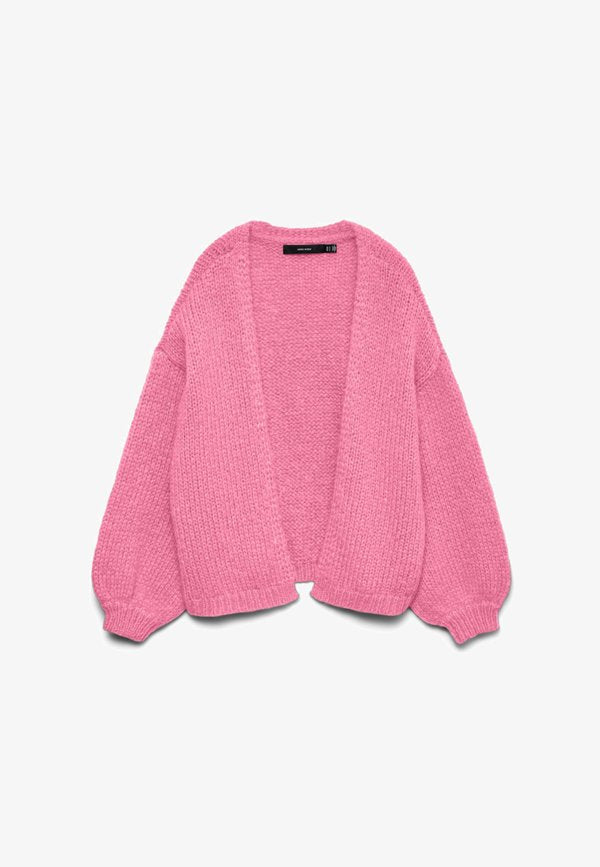 Vero Moda VMMAYBE OPEN CARDIGAN - Cardigan - pink cosmos