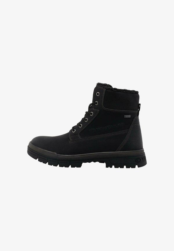 TOM TAILOR Lace-up ankle boots - black