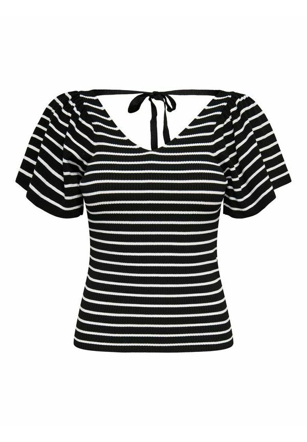 ONLY ONLLEELO STRIPE BACK V NECK