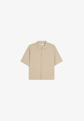 Bershka BOXY PLEATED - SHIRT  01112557 - Shirt - sand
