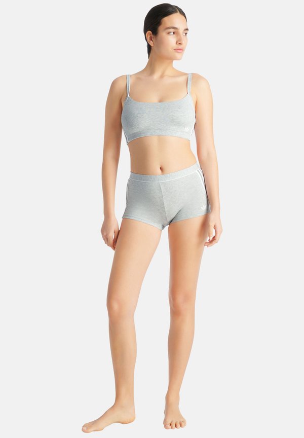 adidas Originals ADICOLOR COMFORT FLEX 2-PACK - Light support sports bra - heather grey