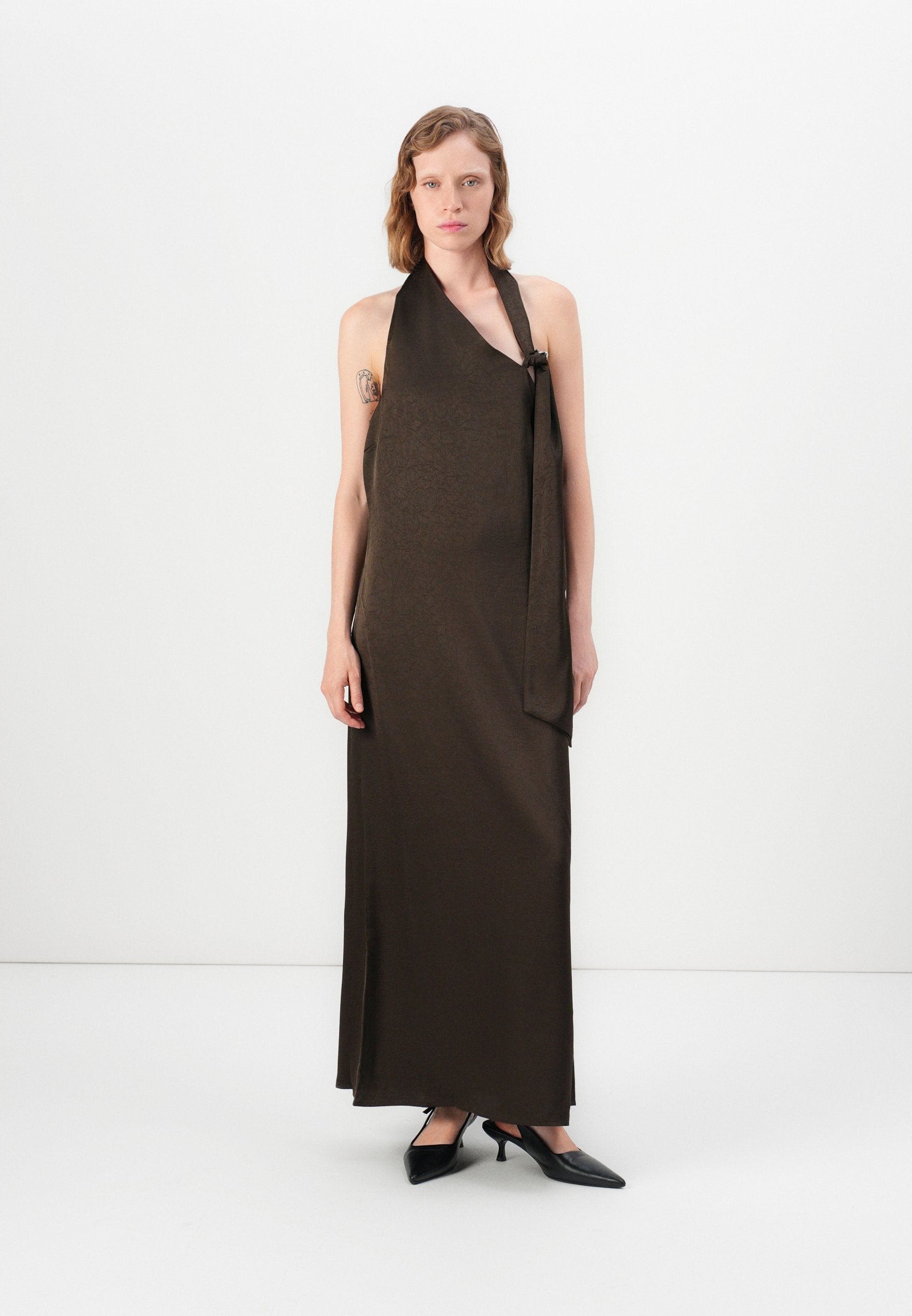 Selected SLFCECILIA SLIM NECKHOLDER ANKLE DRESS