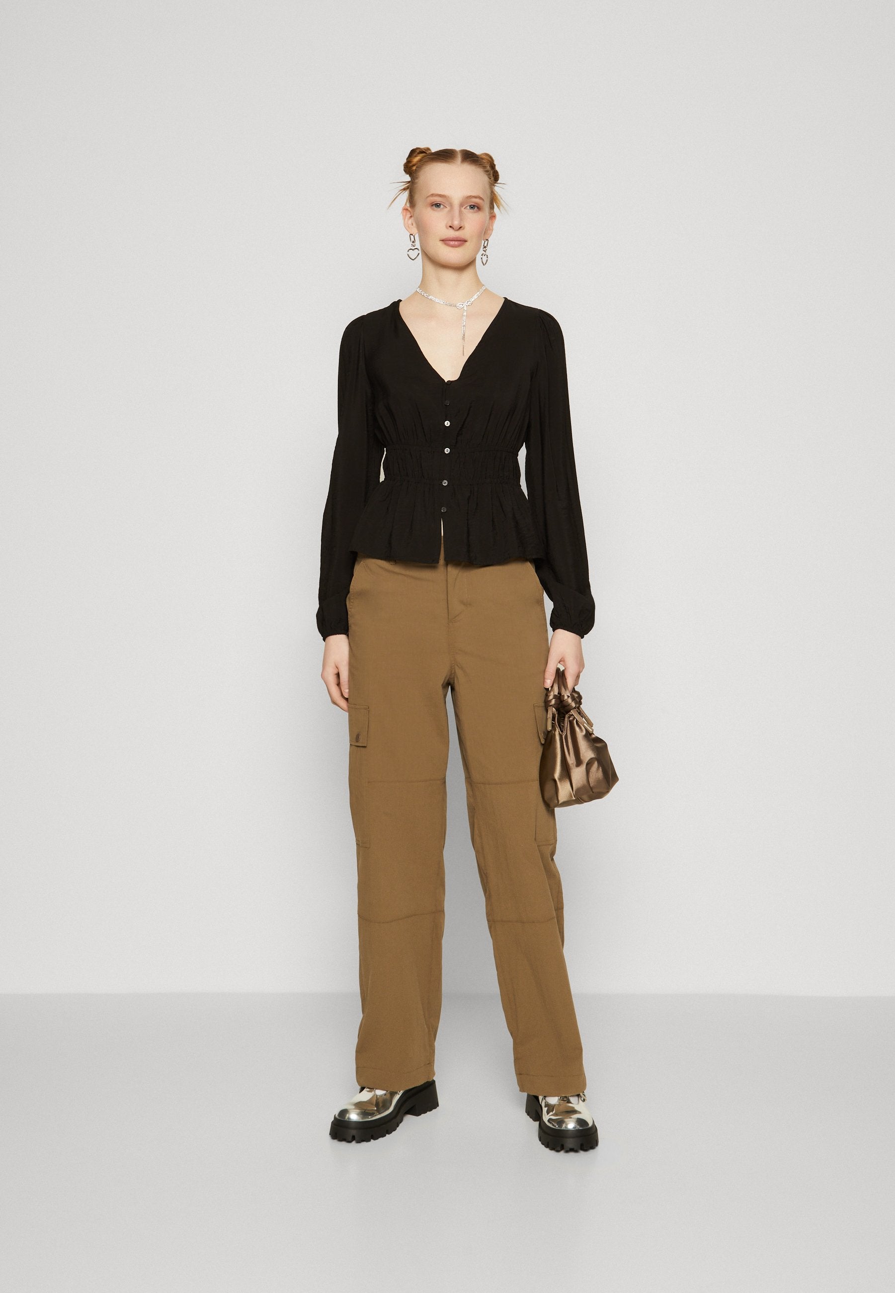 Vero Moda Tall VMSOFIA V NECK FRILL