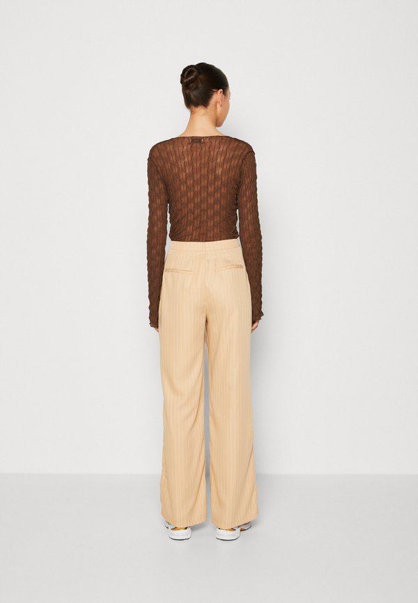 IN THE STYLE GEORGIA LOUISE PIN STRIPE WIDE LEG TROUSERS