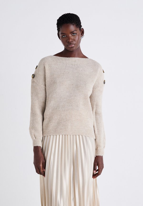 ONLY ONLJADE BUTTON - Jumper - whitecap gray melange