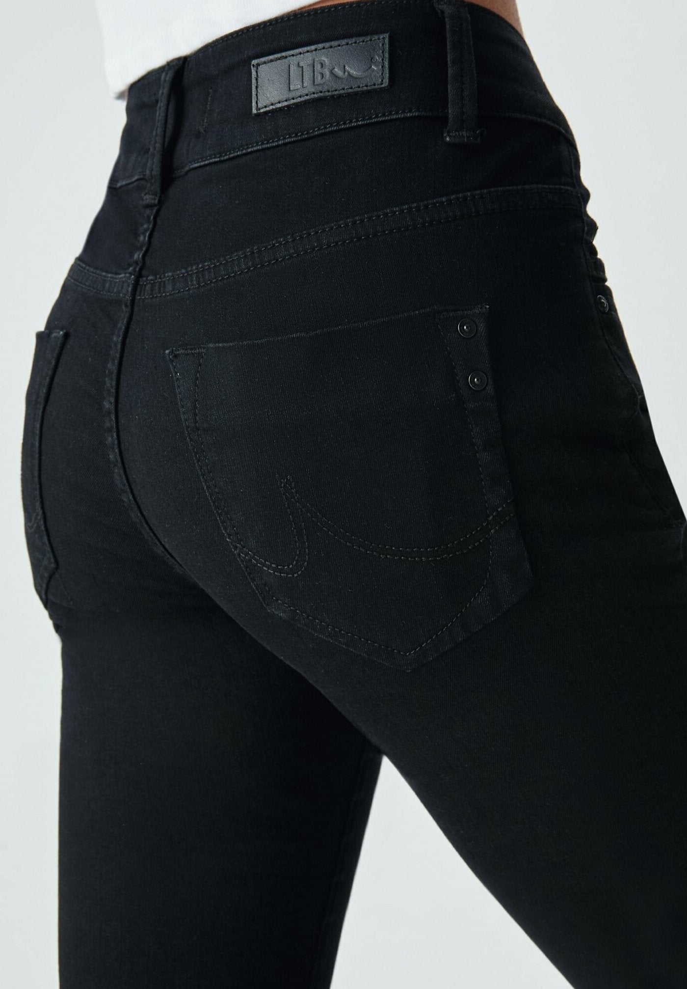 LTB LTB Molly Super High Black To Black Wash Jeans Slim Fit