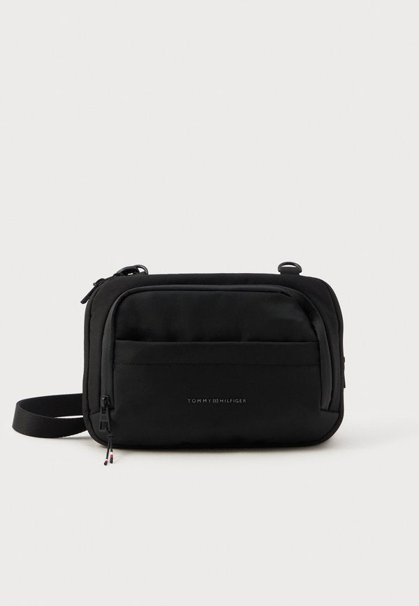 Tommy Hilfiger TEXTILE LOGO PACKABLE BACKPACK - Cross body bag - black
