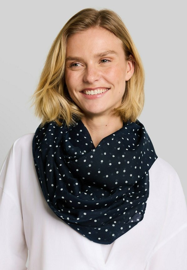 TOM TAILOR TOM TAILOR ACCESSOIRE LOOP-SCHAL MIT MUSTER - Snood - navy white small dot design