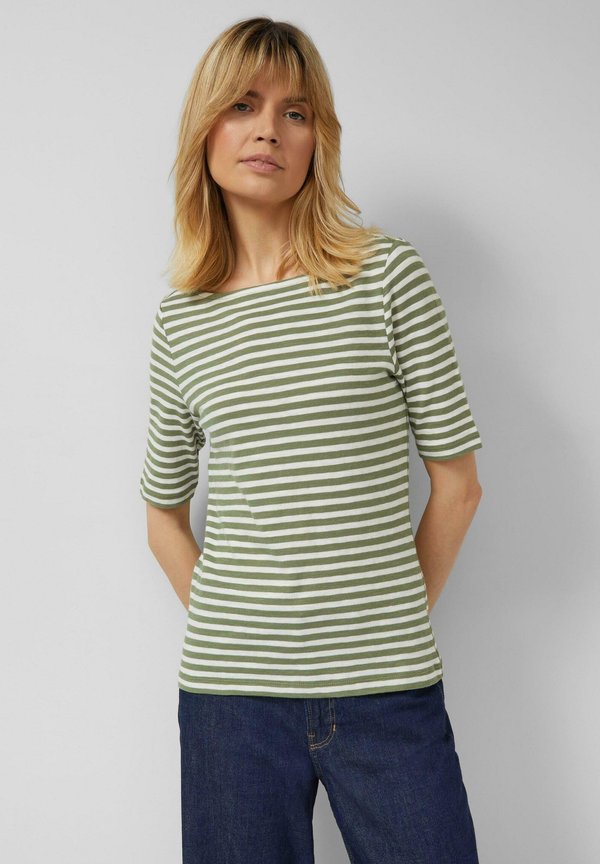 s.Oliver Print T-shirt - olivgrün