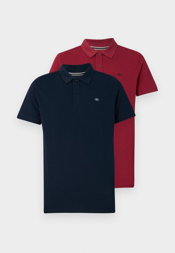 TOM TAILOR 2-PACK - Polo shirt - deep red